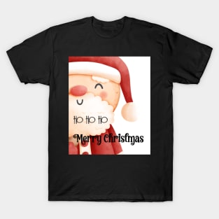 Cute Watercolor Santa Claus T-Shirt